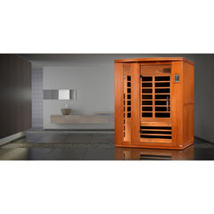 Golden Designs Dynamic Lugano Elite 3-Person Ultra Low EMF FAR Infrared Sauna, a Saunas by Golden Designs (SCS) available at Dansons Medical