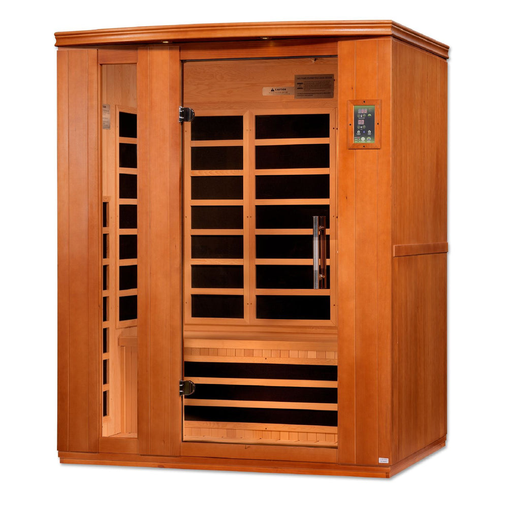 Golden Designs Dynamic Lugano Elite 3-Person Ultra Low EMF FAR Infrared Sauna, a Saunas by Golden Designs (SCS) available at Dansons Medical