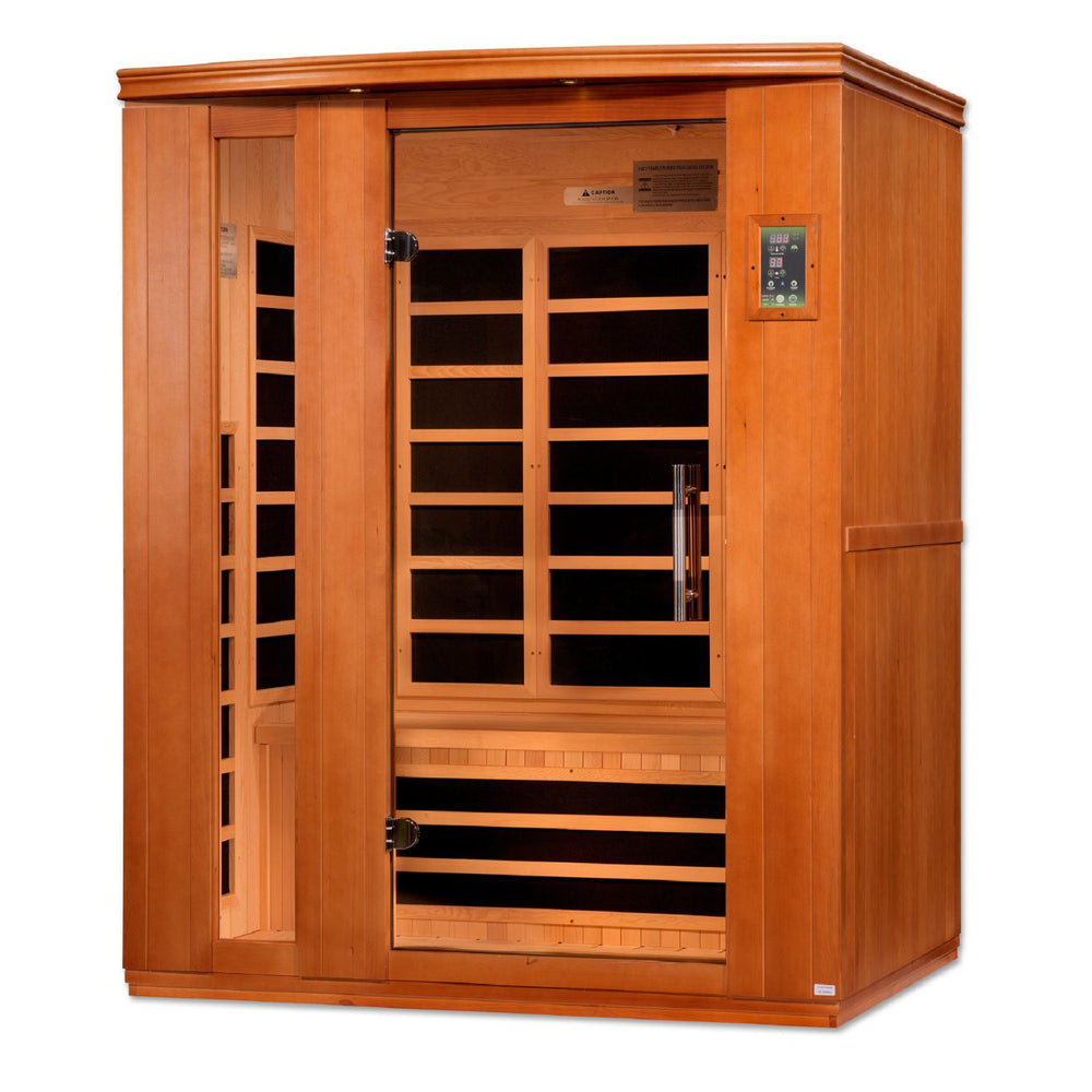 Golden Designs Dynamic Lugano 3-Person Low EMF FAR Infrared Sauna, a Saunas by Golden Designs (SCS) available at Dansons Medical
