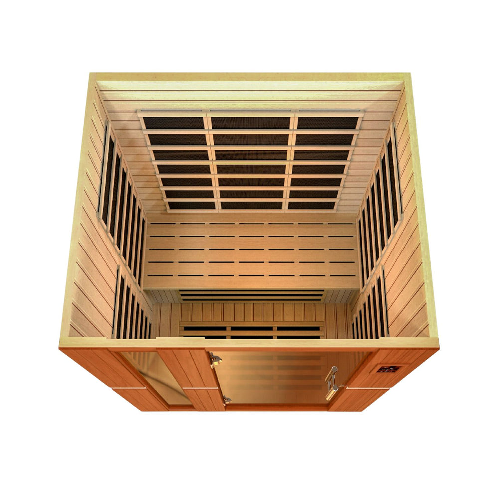 Golden Designs Dynamic Lugano 3-Person Low EMF FAR Infrared Sauna, a Saunas by Golden Designs (SCS) available at Dansons Medical