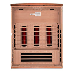 Golden Designs Dynamic Lugano 3-Person Full Spectrum Near Zero EMF FAR Infrared Sauna, a Saunas by Golden Designs (SCS) available at Dansons Medical