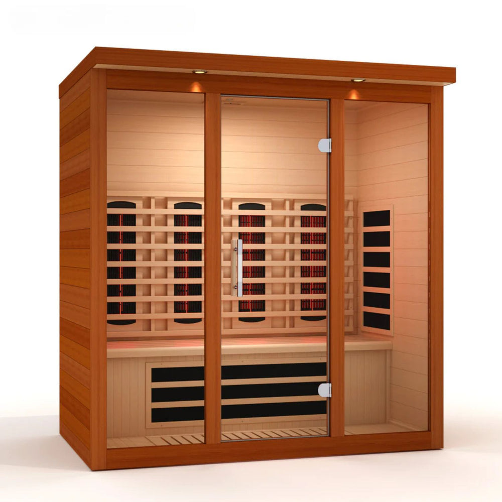 Golden Designs Dynamic Vila Grande 4-Person Full Spectrum Near Zero EMF FAR Infrared Sauna, a Saunas by Golden Designs (SCS) available at Dansons Medical