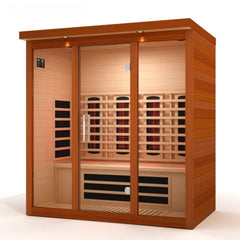 Golden Designs Dynamic Vila Grande 4-Person Full Spectrum Near Zero EMF FAR Infrared Sauna, a Saunas by Golden Designs (SCS) available at Dansons Medical