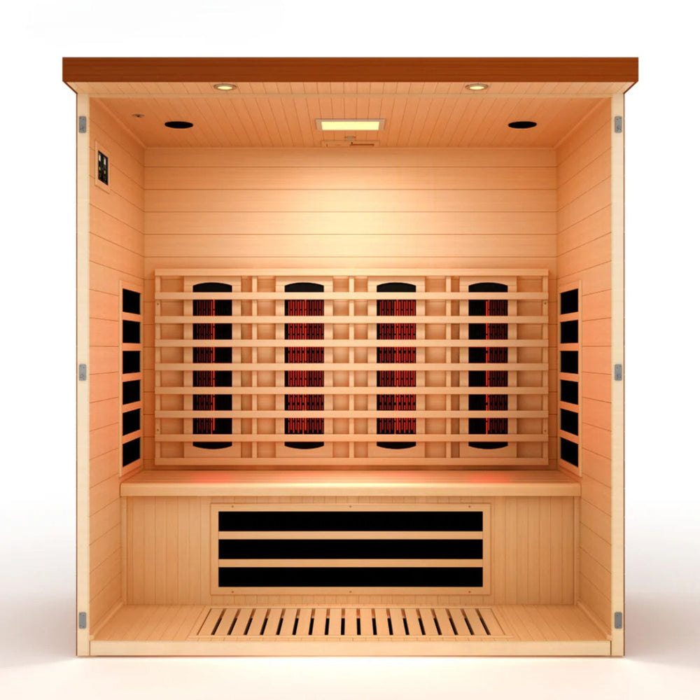 Golden Designs Dynamic Vila Grande 4-Person Full Spectrum Near Zero EMF FAR Infrared Sauna, a Saunas by Golden Designs (SCS) available at Dansons Medical