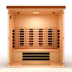 Golden Designs Dynamic Vila Grande 4-Person Full Spectrum Near Zero EMF FAR Infrared Sauna, a Saunas by Golden Designs (SCS) available at Dansons Medical