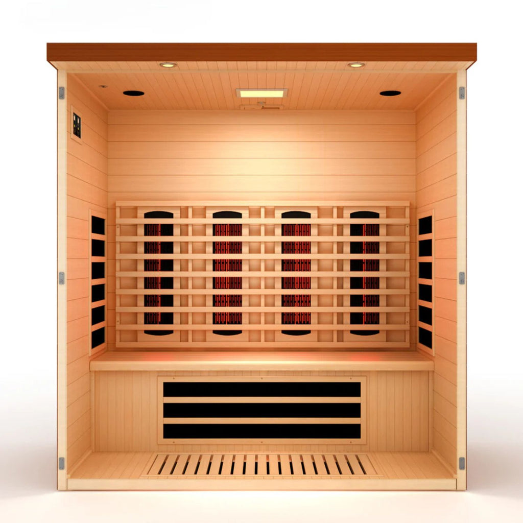 Golden Designs Dynamic Vila Grande 4-Person Full Spectrum Near Zero EMF FAR Infrared Sauna, a Saunas by Golden Designs (SCS) available at Dansons Medical
