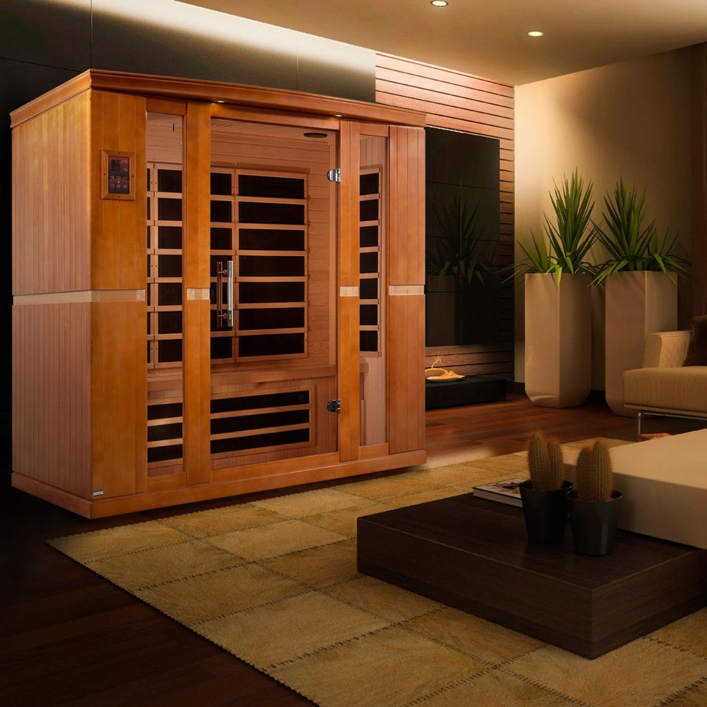 Golden Designs Dynamic Bergamo Elite 4-Person Ultra Low EMF FAR Infrared Sauna, a Saunas by Golden Designs (SCS) available at Dansons Medical