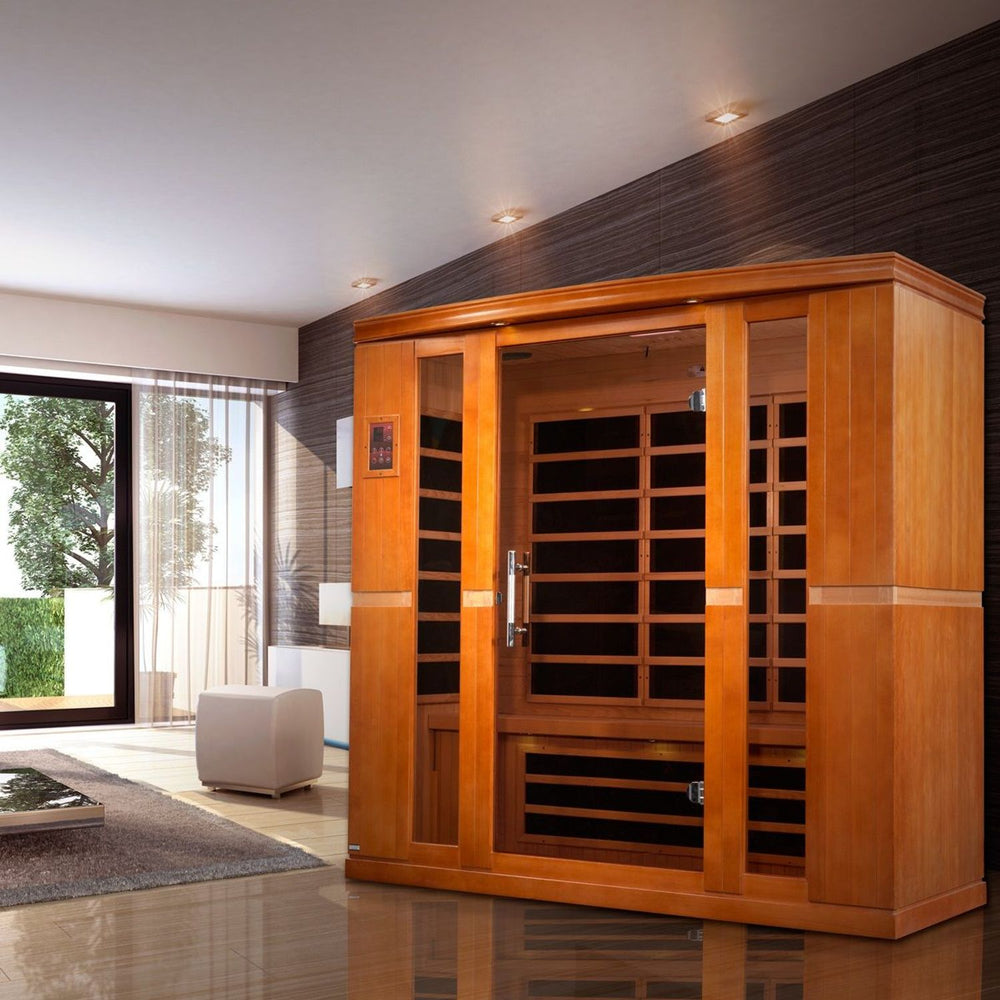 Golden Designs Dynamic Bergamo Elite 4-Person Ultra Low EMF FAR Infrared Sauna, a Saunas by Golden Designs (SCS) available at Dansons Medical