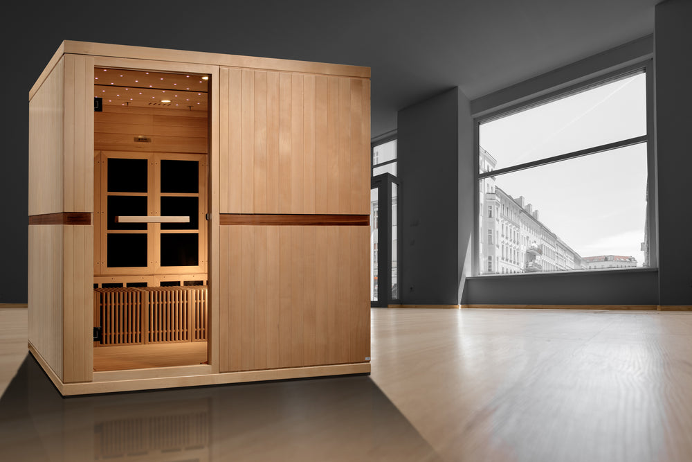 Golden Designs Catalonia 8-Person PureTech Near Zero EMF FAR Infrared Sauna, a Saunas by Golden Designs (SCS) available at Dansons Medical