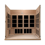 Golden Designs Catalonia 8-Person PureTech Near Zero EMF FAR Infrared Sauna, a Saunas by Golden Designs (SCS) available at Dansons Medical