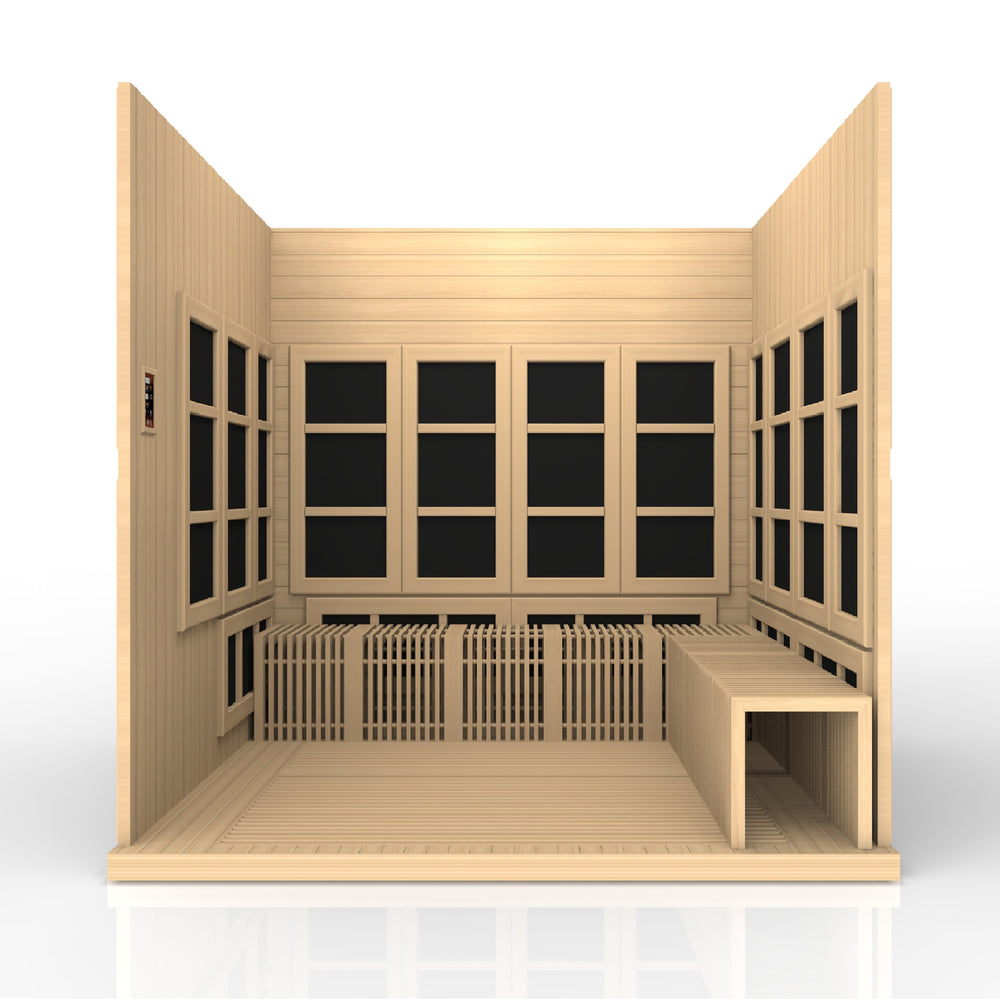 Golden Designs Catalonia 8-Person PureTech Near Zero EMF FAR Infrared Sauna, a Saunas by Golden Designs (SCS) available at Dansons Medical