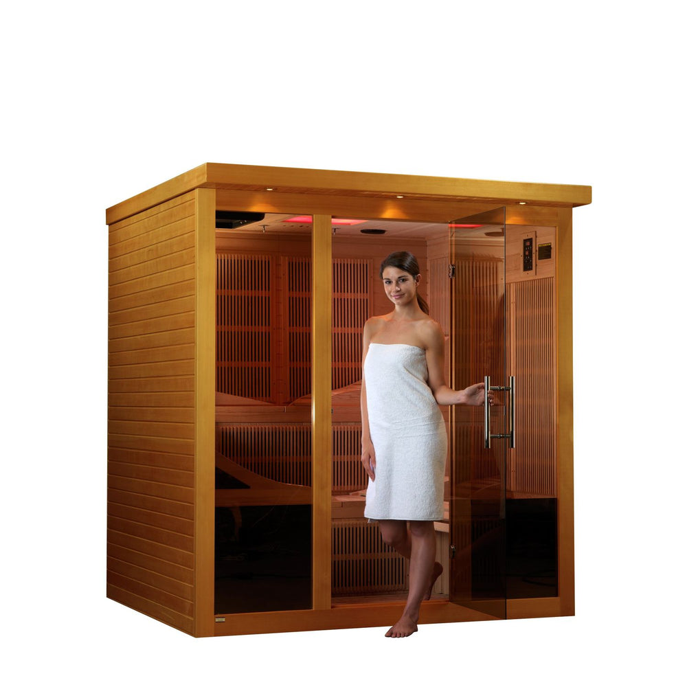 Golden Designs Dynamic Monaco Elite 6-Person Ultra Low EMF FAR Infrared Sauna, a Saunas by Golden Designs (SCS) available at Dansons Medical