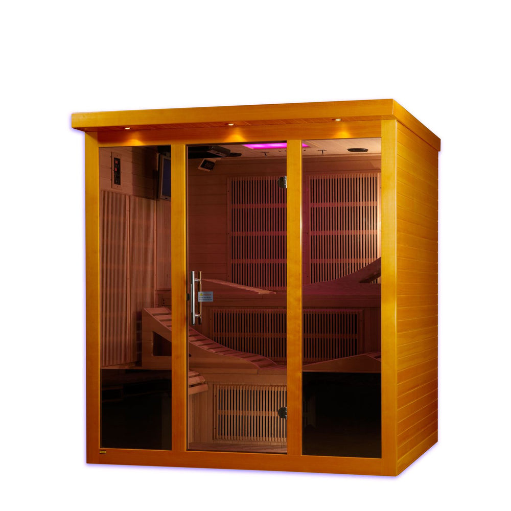 Golden Designs Dynamic Monaco Elite 6-Person Ultra Low EMF FAR Infrared Sauna, a Saunas by Golden Designs (SCS) available at Dansons Medical