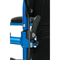 Graham Field Deluxe Aluminum 12" Rear Wheel Transport Wheelchair by Everest & Jennings - sold by Dansons Medical - Portable Wheelchairs manufactured by Graham Field