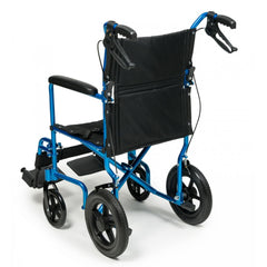 Graham Field Deluxe Aluminum 12" Rear Wheel Transport Wheelchair by Everest & Jennings - sold by Dansons Medical - Portable Wheelchairs manufactured by Graham Field