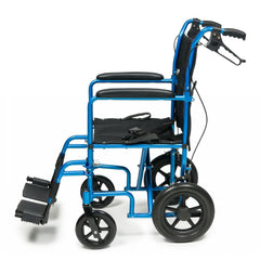 Graham Field Deluxe Aluminum 12" Rear Wheel Transport Wheelchair by Everest & Jennings - sold by Dansons Medical - Portable Wheelchairs manufactured by Graham Field
