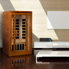 Golden Designs Dynamic San Marino 2-Person Low EMF FAR Infrared Sauna - sold by Dansons Medical - Saunas manufactured by Golden Designs (SCS)