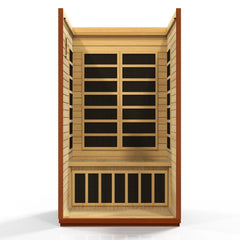 Golden Designs Dynamic San Marino 2-Person Low EMF FAR Infrared Sauna - sold by Dansons Medical - Saunas manufactured by Golden Designs (SCS)