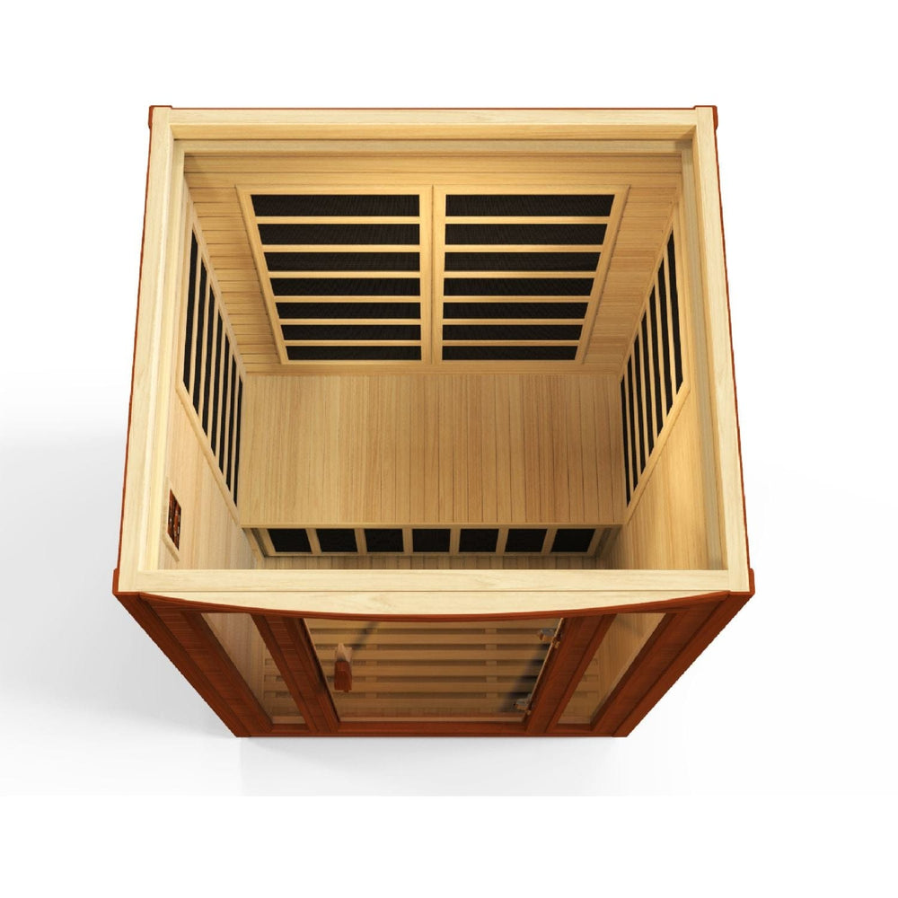 Golden Designs Dynamic San Marino 2-Person Low EMF FAR Infrared Sauna - sold by Dansons Medical - Saunas manufactured by Golden Designs (SCS)