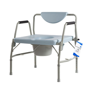 Dynarex Bariatric Drop-Arm Commode