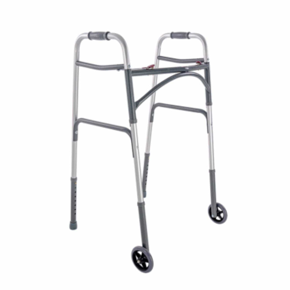 Dynarex Bariatric Dual Release Folding Walker - sold by Dansons Medical - Rollator Walkers manufactured by Dynarex