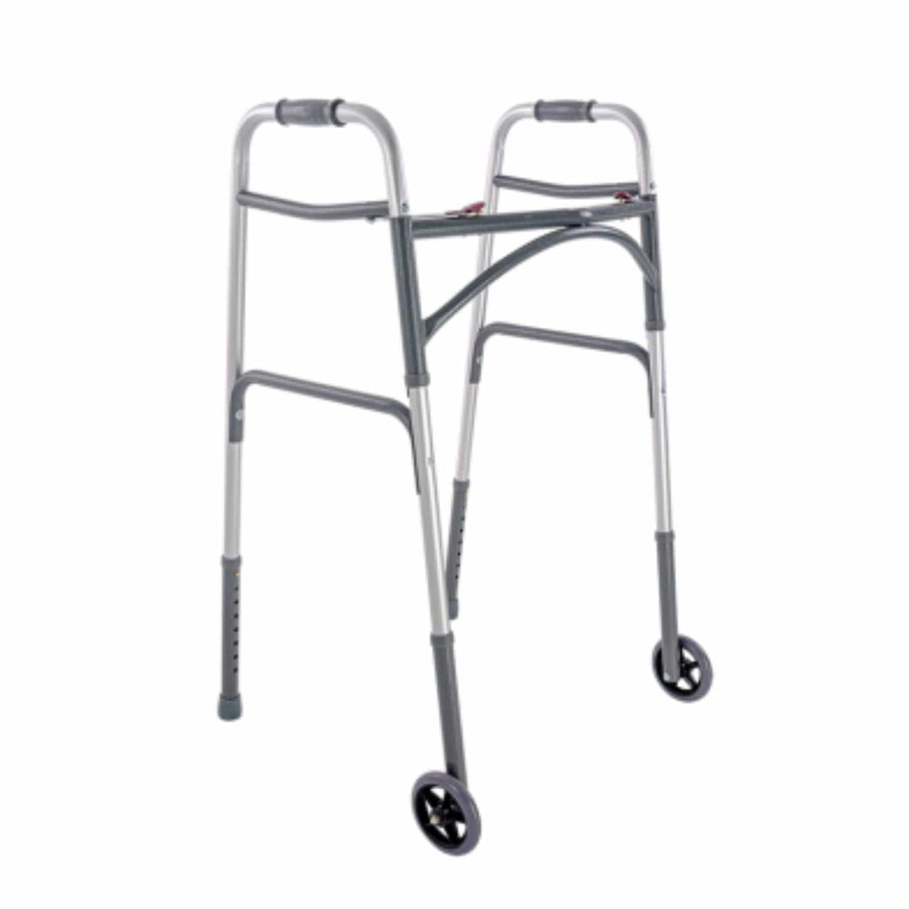 Dynarex Bariatric Dual Release Folding Walker - sold by Dansons Medical - Rollator Walkers manufactured by Dynarex