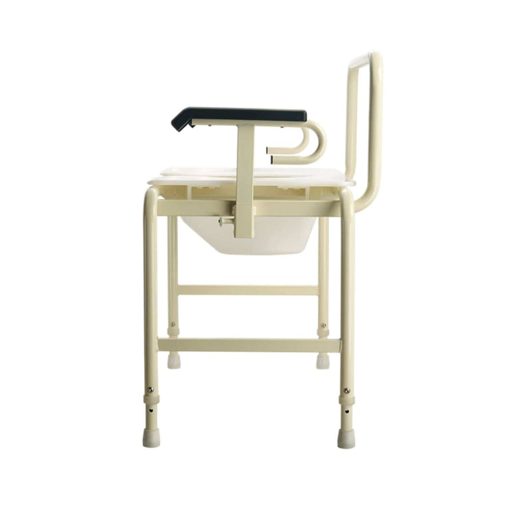 Dynarex Bariatric HD Drop Arm Commode by Bari+Max - sold by Dansons Medical - Toileting Aids manufactured by Dynarex
