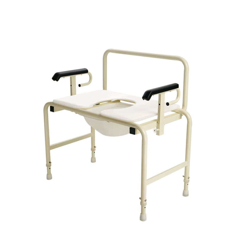 Dynarex Bariatric HD Drop Arm Commode by Bari+Max - sold by Dansons Medical - Toileting Aids manufactured by Dynarex