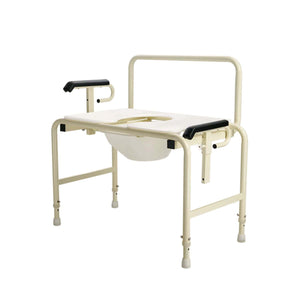 Dynarex Bariatric HD Drop Arm Commode by Bari+Max