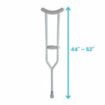Dynarex Bariatric Steel Crutches - sold by Dansons Medical - Crutches manufactured by Dynarex