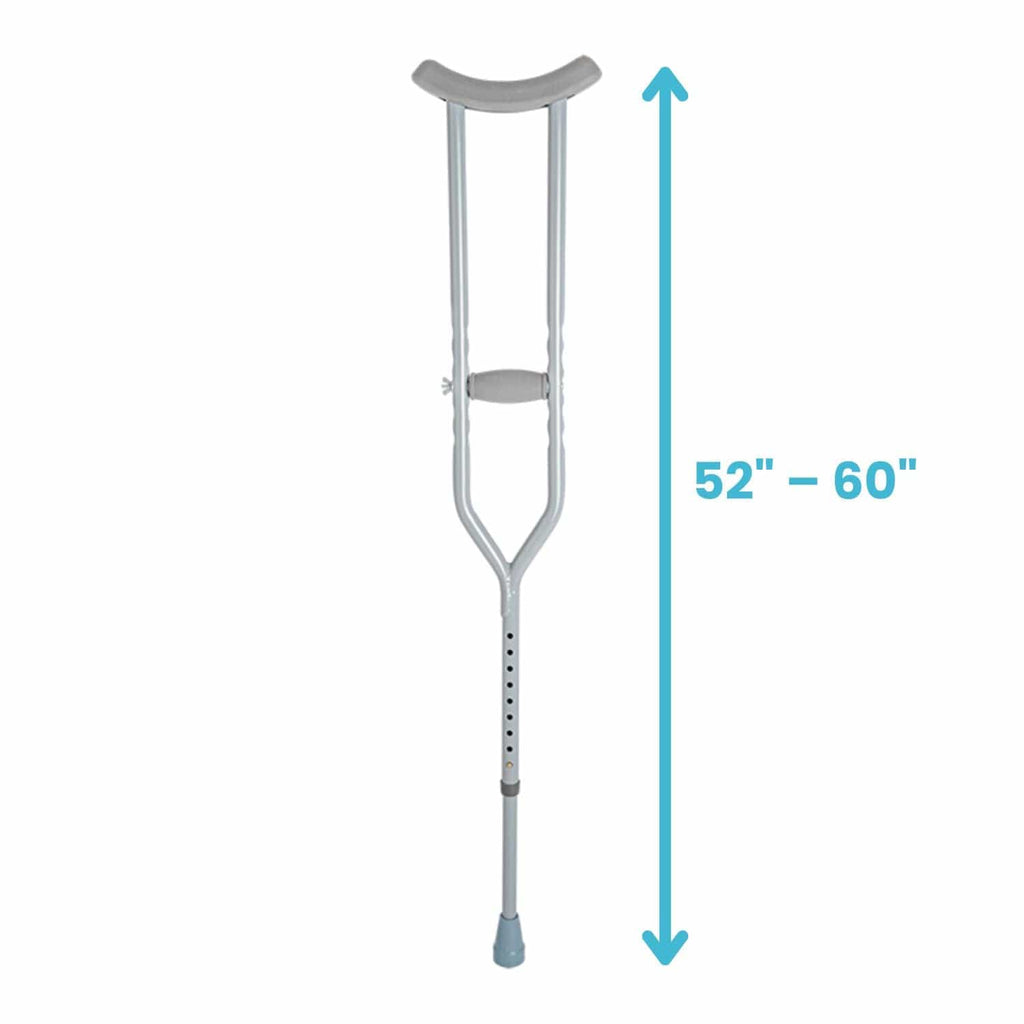 Dynarex Bariatric Steel Crutches - sold by Dansons Medical - Crutches manufactured by Dynarex