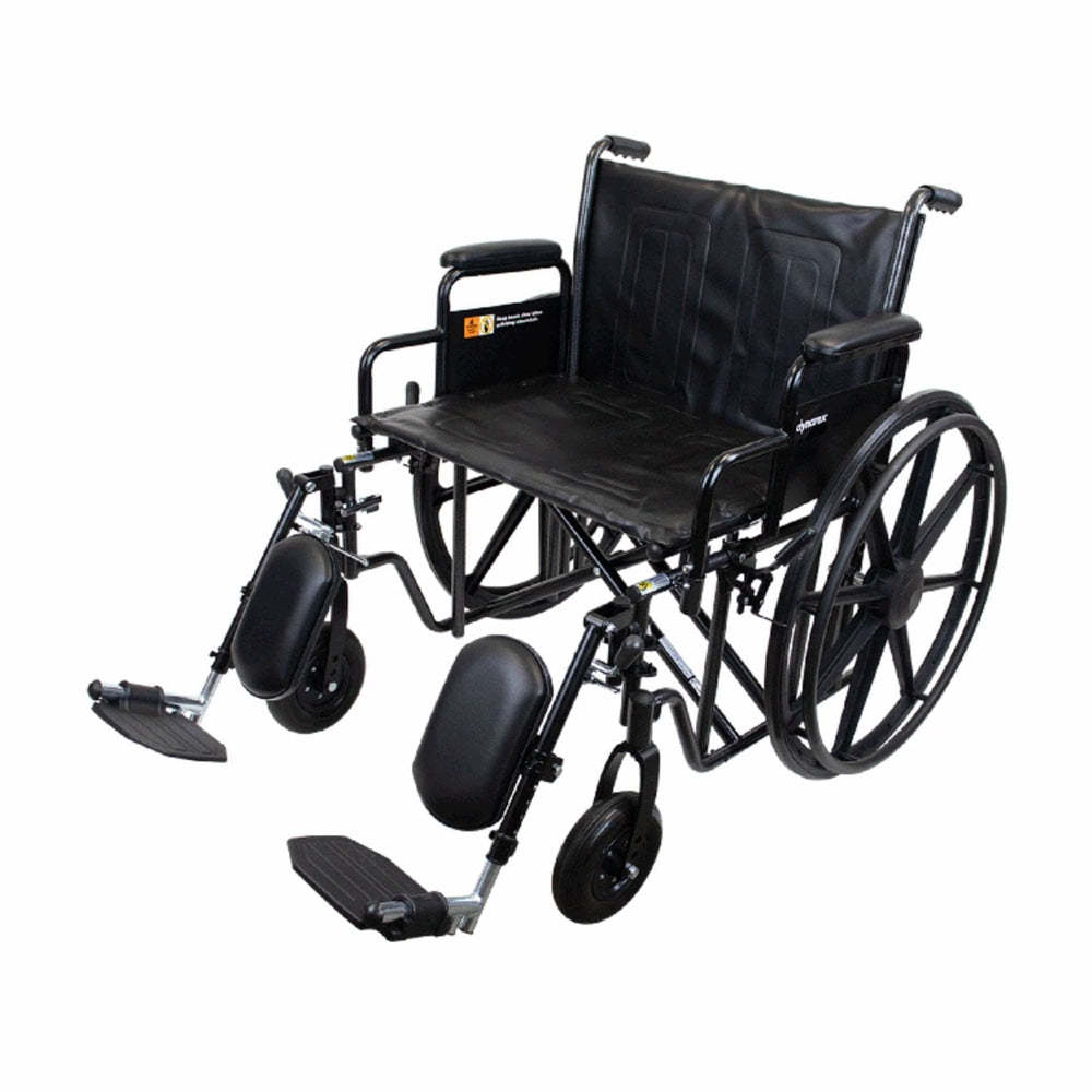 Dynarex Bariatric Wheelchair with Elevating Leg Rest - sold by Dansons Medical - Bariatric Wheelchairs manufactured by Dynarex