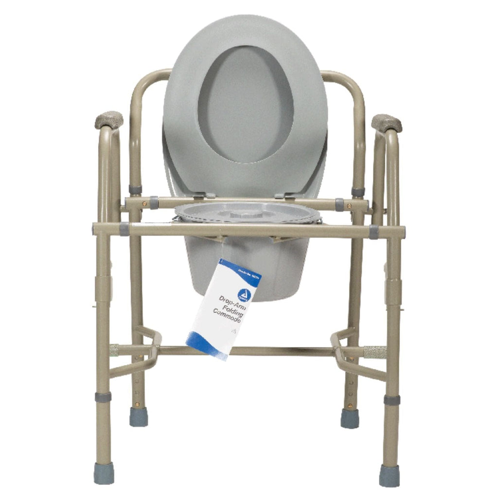 Dynarex Drop-Arm Commode - sold by Dansons Medical - Toileting Aids manufactured by Dynarex
