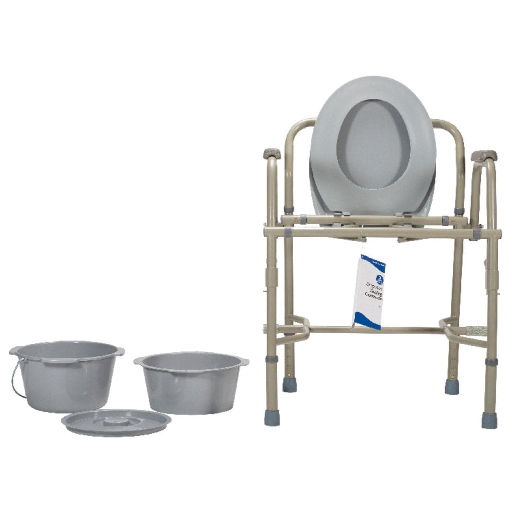 Dynarex Drop-Arm Commode - sold by Dansons Medical - Toileting Aids manufactured by Dynarex