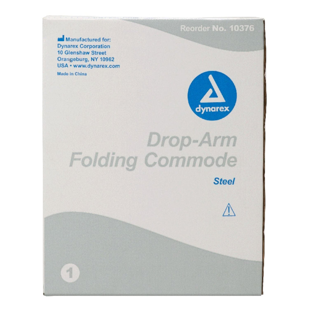 Dynarex Drop-Arm Commode - sold by Dansons Medical - Toileting Aids manufactured by Dynarex