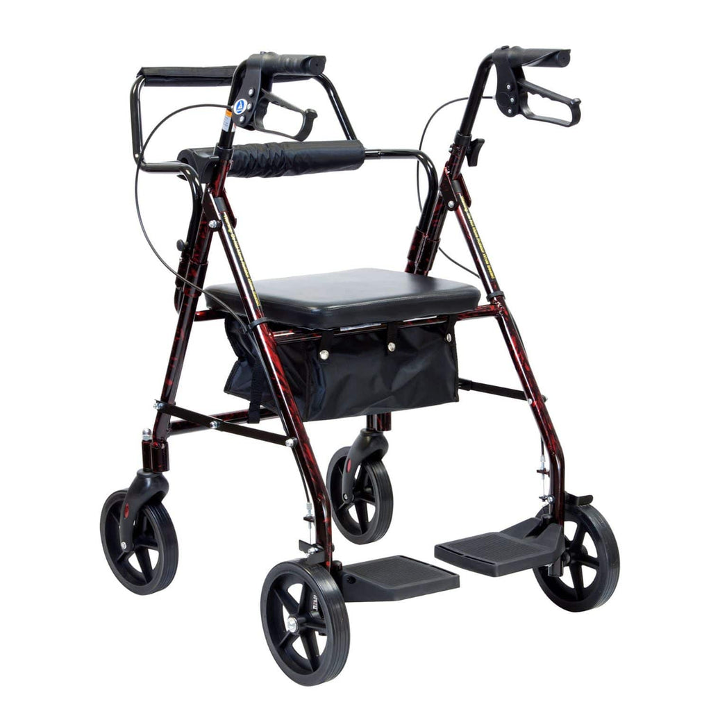 Dynarex DynaGo Duo Transport Rollator - sold by Dansons Medical - Rollator Walkers manufactured by Dynarex