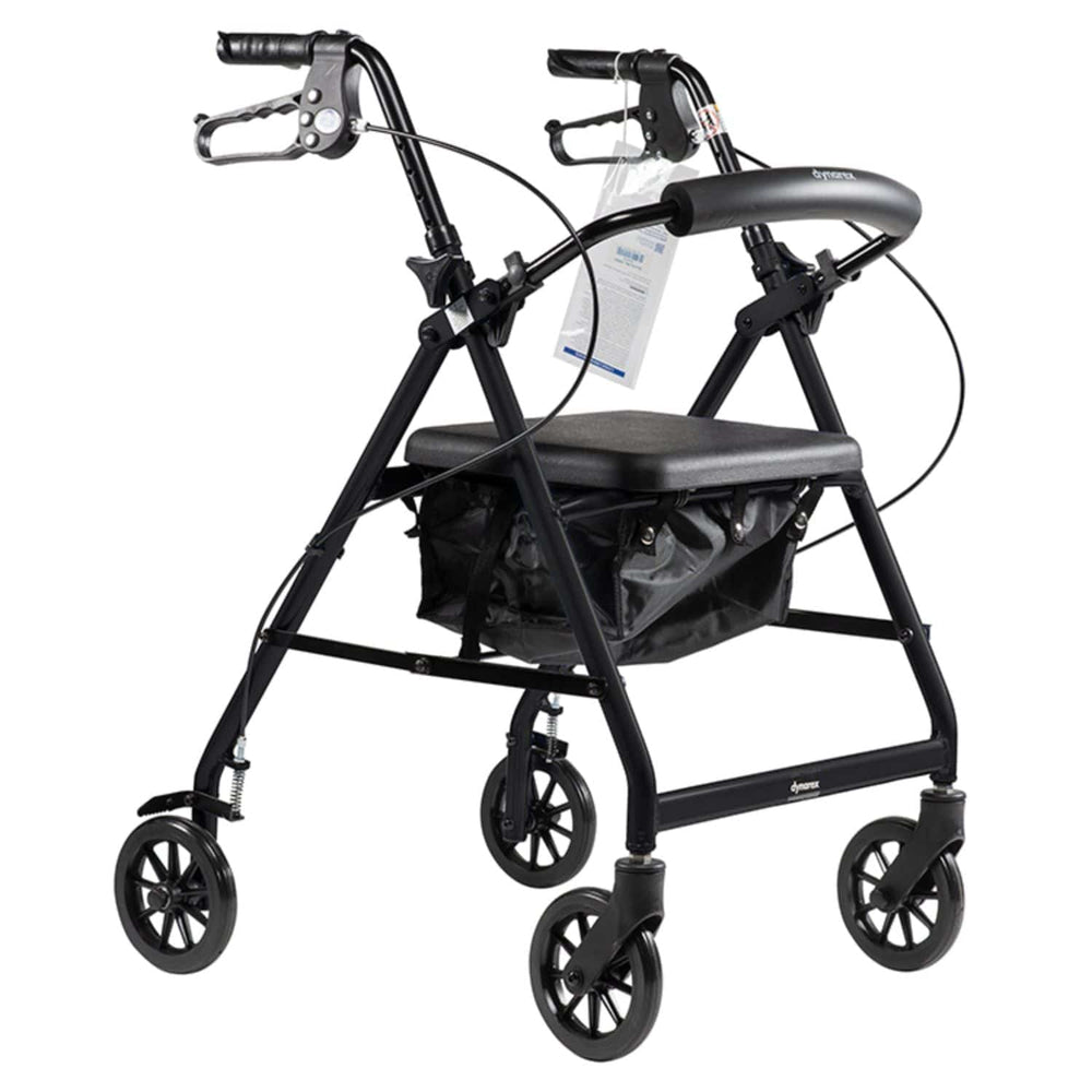 Dynarex DynaGo Quad 6 Aluminum Rollator - sold by Dansons Medical - Rollator Walkers manufactured by Dynarex