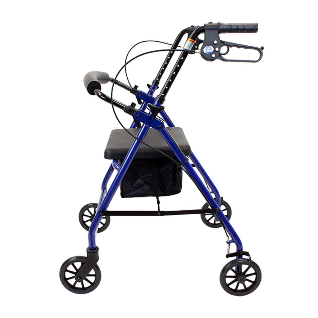 Dynarex DynaGo Quad 6 Aluminum Rollator - sold by Dansons Medical - Rollator Walkers manufactured by Dynarex
