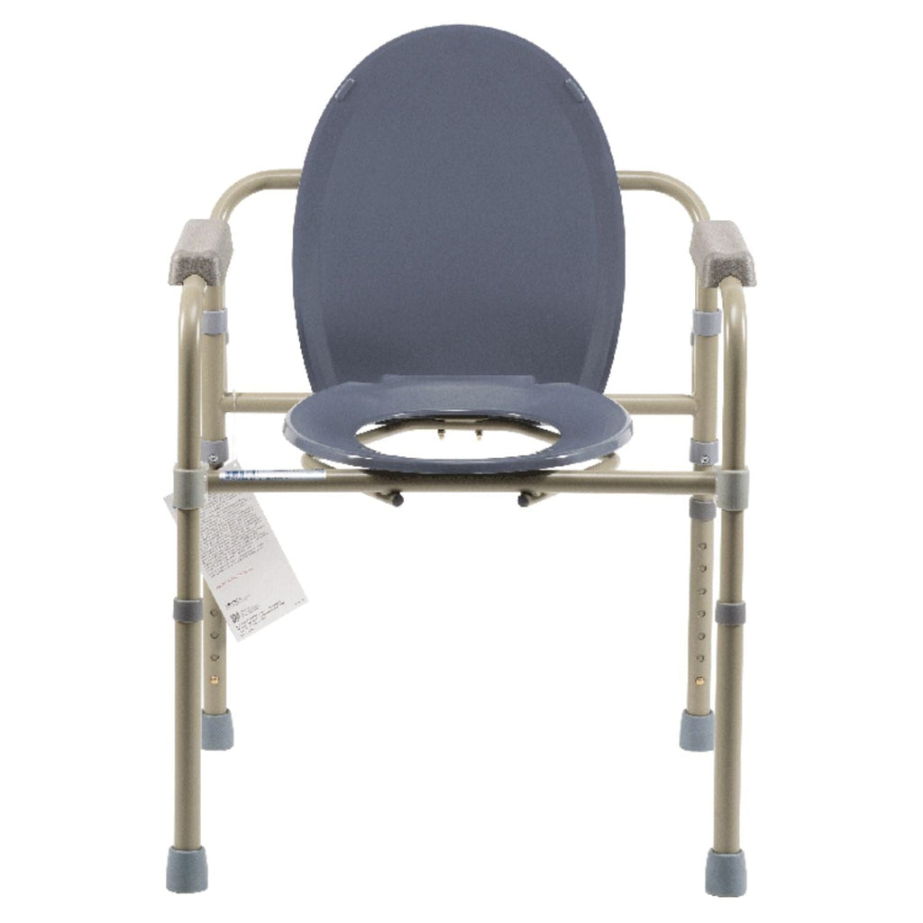 Dynarex Elongated Folding Bedside Commode - sold by Dansons Medical - Toileting Aids manufactured by Dynarex
