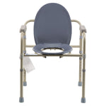 Dynarex Elongated Folding Bedside Commode - sold by Dansons Medical - Toileting Aids manufactured by Dynarex