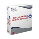 Dynarex Elongated Folding Bedside Commode - sold by Dansons Medical - Toileting Aids manufactured by Dynarex
