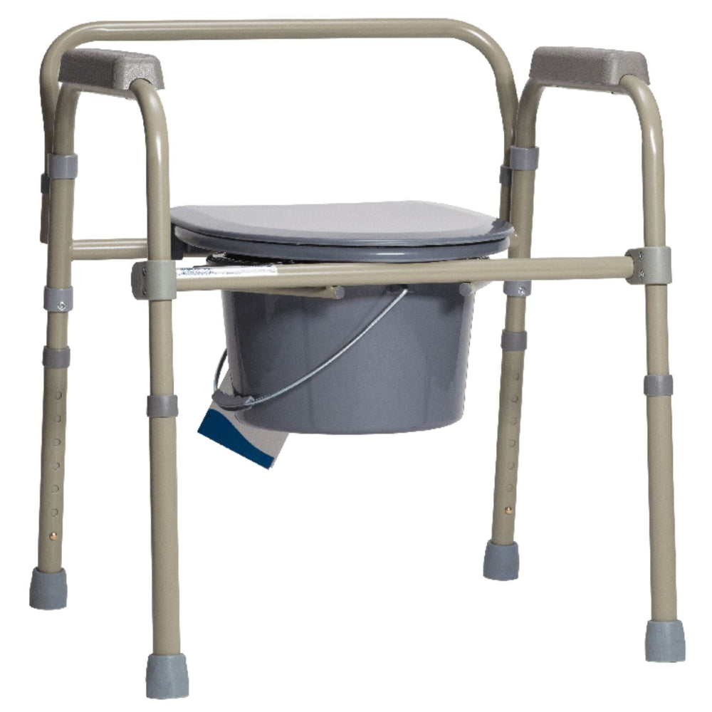 Dynarex Folding Bedside Commode - sold by Dansons Medical - Toileting Aids manufactured by Dynarex
