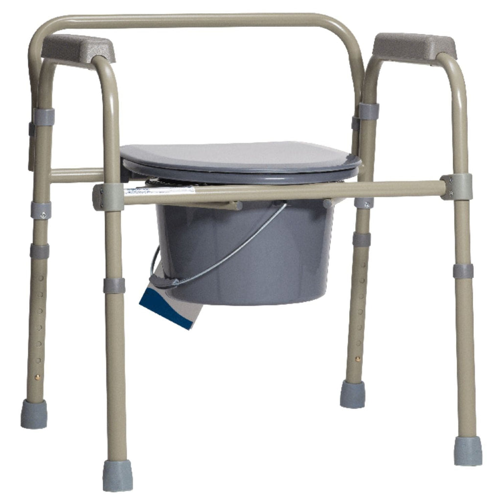 Dynarex Folding Bedside Commode - sold by Dansons Medical - Toileting Aids manufactured by Dynarex