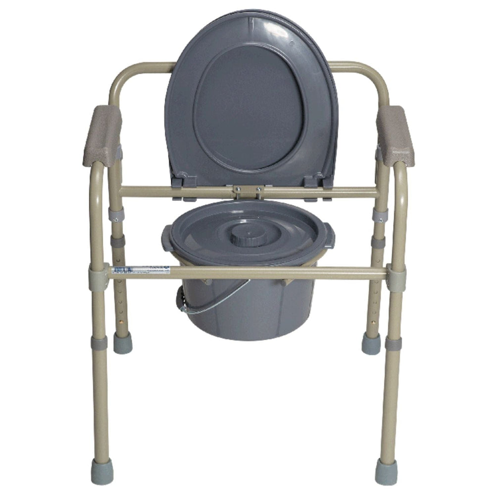 Dynarex Folding Bedside Commode - sold by Dansons Medical - Toileting Aids manufactured by Dynarex