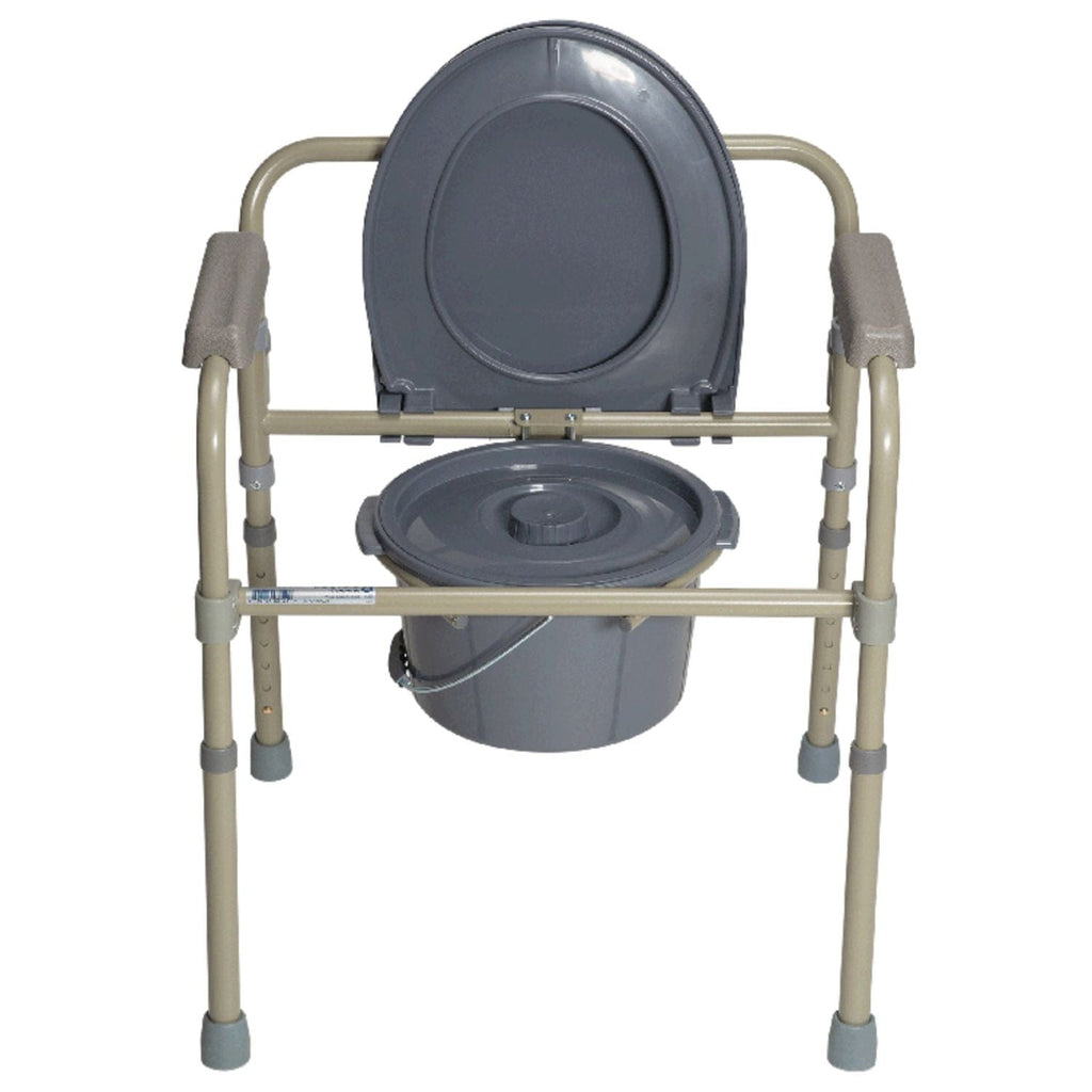 Dynarex Folding Bedside Commode - sold by Dansons Medical - Toileting Aids manufactured by Dynarex
