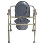 Dynarex Folding Bedside Commode - sold by Dansons Medical - Toileting Aids manufactured by Dynarex