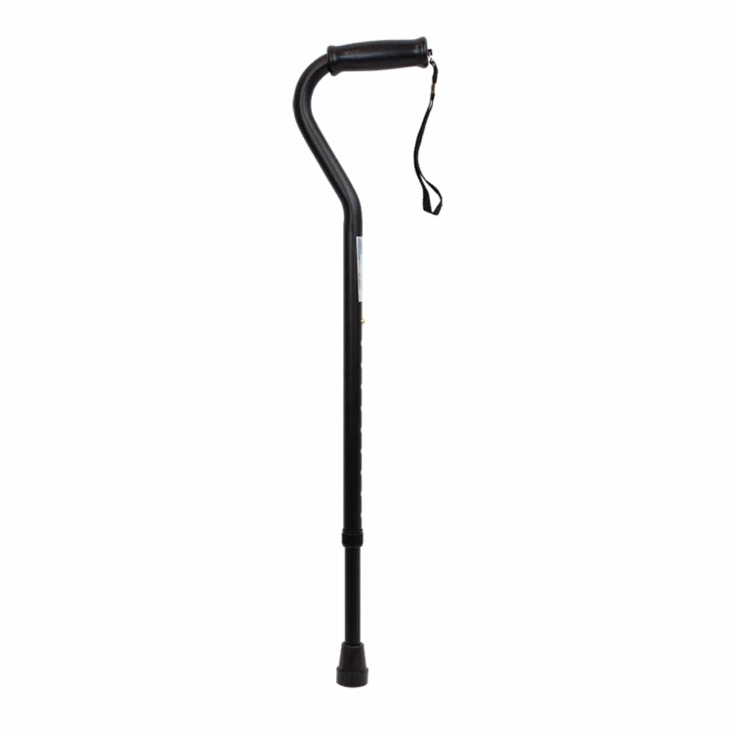 Offset Cane, Adult, Black