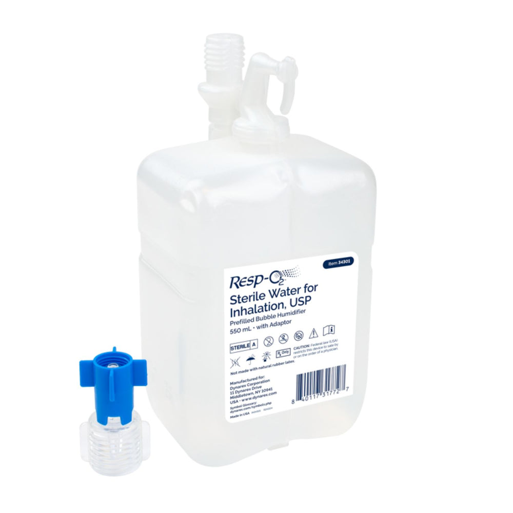 Dynarex Resp-O2 Prefilled Sterile Water Bubble Humidifier