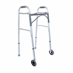 Dynarex Steel Two-Button Walker - sold by Dansons Medical - Rollator Walkers manufactured by Dynarex