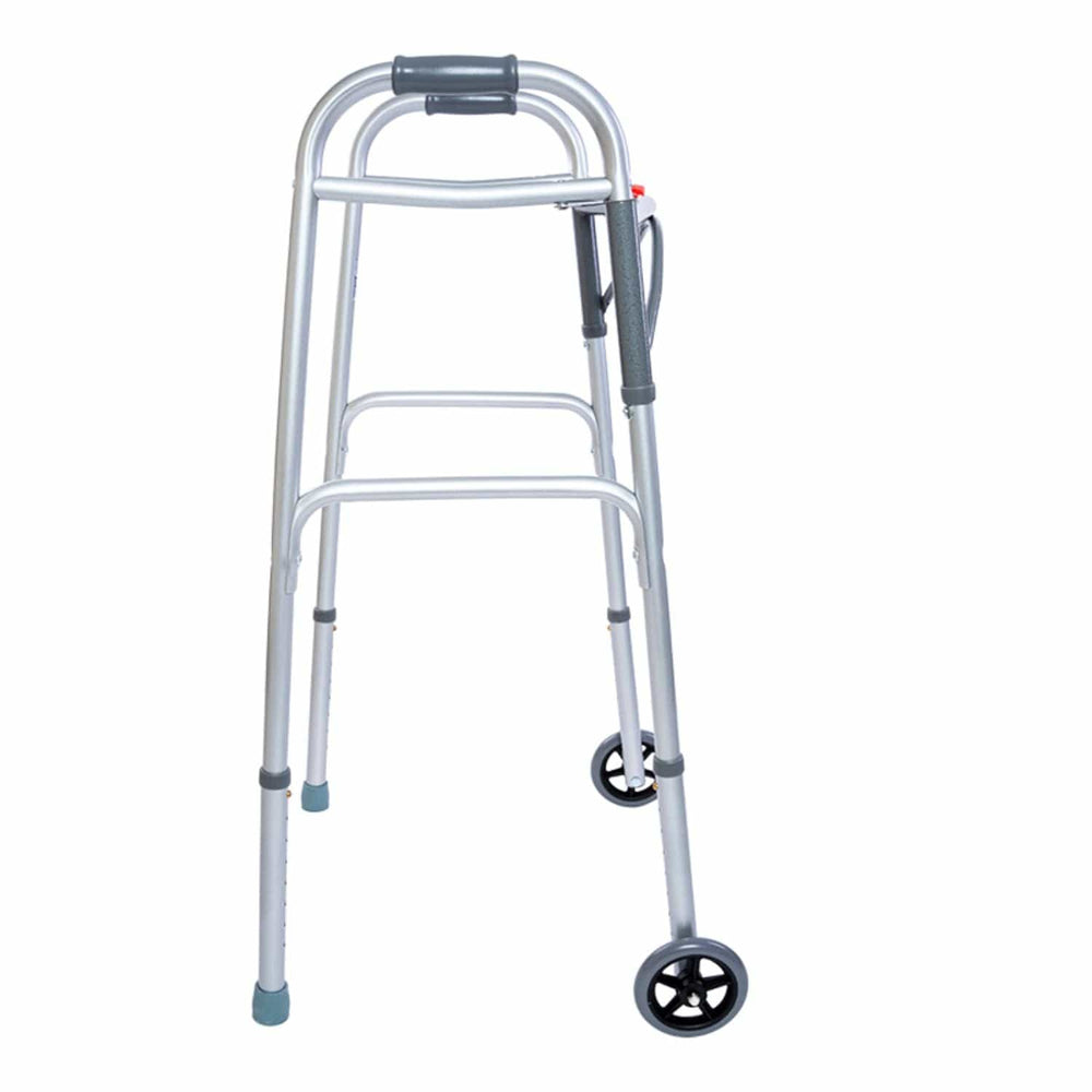 Dynarex Steel Two-Button Walker - sold by Dansons Medical - Rollator Walkers manufactured by Dynarex